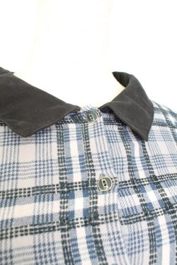 画像3: axes femme / モールチェック柄シャツワンピース M ネイビー T-25-12-25-014-AX-OP-SA-ZT