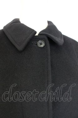 画像3: INGEBORG / 裏地ドットロングコート  黒 T-25-12-25-016-LO-CO-SA-ZT