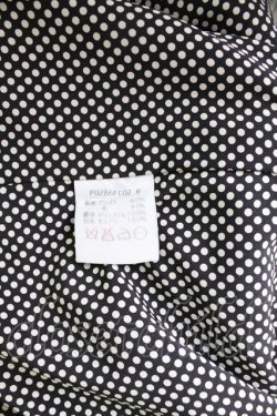 画像5: INGEBORG / 裏地ドットロングコート  黒 T-25-12-25-016-LO-CO-SA-ZT