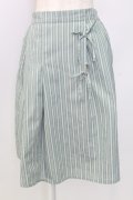axes femme POETIQUE / ストライプリボンスカート  グリーン T-25-12-25-017-AX-SK-SA-ZT
