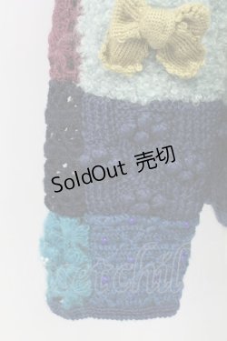 画像4: PINK HOUSE / パッチワークニットカーディガン  青 T-25-12-25-002-LO-TO-SA-ZT