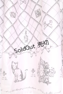 画像5: axes femme POETIQUE / チュール重ねねこ柄スカート M ピンク T-25-12-25-019-AX-SK-SA-ZT430