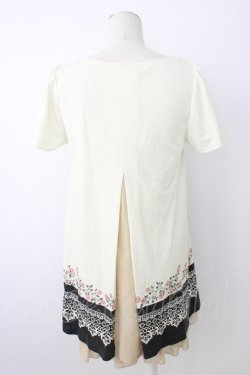 画像2: axes femme / アリスモチーフTシャツチュニック M キナリ T-25-12-26-003-AX-OP-SA-ZT