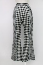 画像2: Candy Stripper / GINGHAM FLARE PANTS 2 ブラック T-25-12-26-026-PU-PA-SA-ZT520 (2)