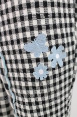 画像4: Candy Stripper / GINGHAM FLARE PANTS 2 ブラック T-25-12-26-026-PU-PA-SA-ZT520 (4)
