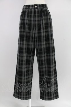 画像1: Candy Stripper / チェックパンツ 2 グレー T-25-12-26-027-PU-PA-SA-ZT