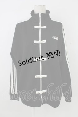 画像1: Candy Stripper / CND CHINA JERSEY BLOUSON 2 ブラック T-25-12-26-032-PU-JA-SA-ZT341