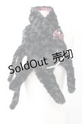 axes femme / プーちゃんマフラー  ブラック T-25-12-26-036-AX-ZA-SA-ZT