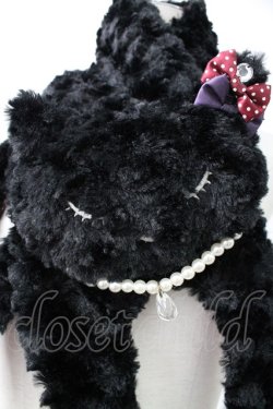 画像3: axes femme / プーちゃんマフラー  ブラック T-25-12-26-036-AX-ZA-SA-ZT