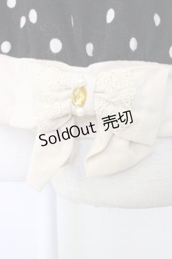 画像4: axes femme / ドット柄胸元切替プルオーバー M ブラック T-25-12-26-005-AX-TO-SA-ZT