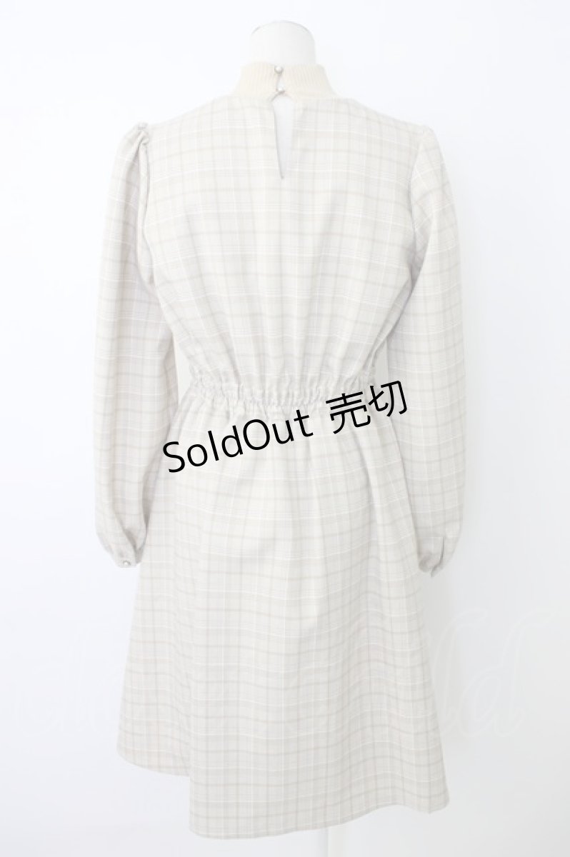 画像2: axes femme POETIQUE / リブカットレイヤード風ワンピース M ベージュ T-25-12-26-009-AX-TO-SA-ZH (2)