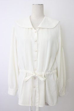 画像1: INGEBORG / ショーゼットセーラーカラーブラウス  アイボリー T-25-12-26-002-LO-BL-SA-ZT