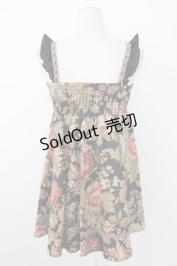 画像2: axes femme / ゴブラン柄チュニック  黒 T-25-12-26-013-AX-OP-SA-ZT523