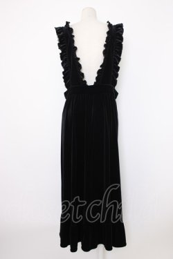 画像2: PINK HOUSE / スノーベロアジャンパースカート  黒 T-25-12-26-015-LO-OP-SA-ZT