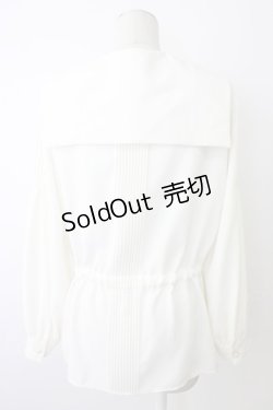 画像2: INGEBORG / ショーゼットセーラーカラーブラウス  アイボリー T-25-12-26-002-LO-BL-SA-ZT