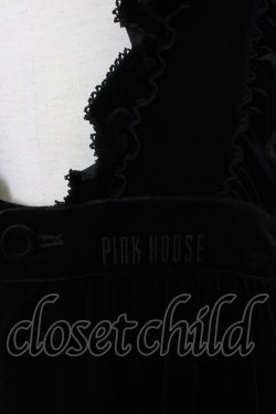 画像3: PINK HOUSE / スノーベロアジャンパースカート  黒 T-25-12-26-015-LO-OP-SA-ZT