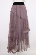 axes femme POETIQUE / アシメチュールスカート M パープル T-25-12-26-018-AX-SK-SA-ZT