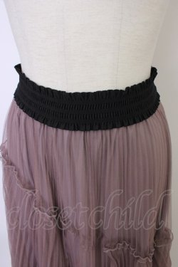 画像3: axes femme POETIQUE / アシメチュールスカート M パープル T-25-12-26-018-AX-SK-SA-ZT