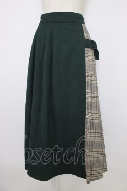 画像1: OLIVE des OLIVE / 切替プリーツスカート  グリーン T-25-12-26-020-0-SK-SA-ZT