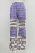 Candy Stripper / CANDY JOIN UP BORDER FLARE PANTS 2 パープル T-25-12-26-024-PU-PA-SA-ZT