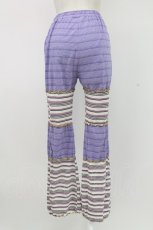 画像2: Candy Stripper / CANDY JOIN UP BORDER FLARE PANTS 2 パープル T-25-12-26-024-PU-PA-SA-ZT520 (2)