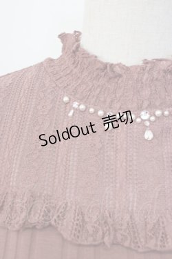 画像3: axes femme / レース切替長袖インナー  ピンク T-25-12-27-004-AX-TO-SA-ZT506