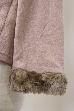 画像4: axes femme / サイド編み下げニットトップス  ピンクＸブラウン T-25-12-27-005-AX-TO-SA-ZT