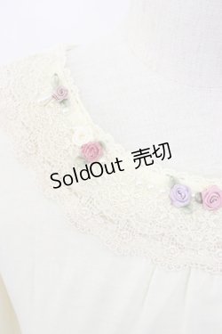 画像3: axes femme / 袖プチバラ使いトップス  アイボリー T-25-12-27-001-AX-TO-SA-ZT506