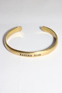 画像1: KANEKO ISAO / ロゴ入りバングル  ゴールド T-25-12-28-030-EL-ZA-SA-ZT