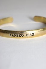 画像3: KANEKO ISAO / ロゴ入りバングル  ゴールド T-25-12-28-030-EL-ZA-SA-ZT394F003 (3)