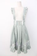 Amavel / Fancy POP Daydreamレイヤードスカート  グリーン T-25-12-28-008-CA-SK-SA-ZT