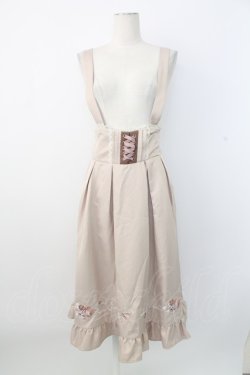 画像1: Amavel / ブーケリボンロングスカート  アイボリー T-25-12-28-009-CA-SK-SA-ZT