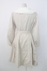 画像2: axes femme POETIQUE / フリル襟ガーリートレンチ M 生成り T-25-12-28-010-AX-CO-SA-ZT531 (2)