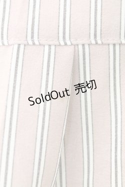 画像4: axes femme POETIQUE / レース襟ストライプブラウス  ピンクＸ白 T-25-12-28-001-AX-BL-SA-ZT