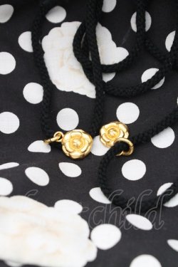 画像4: INGEBORG / カメリアドット柄巾着バッグ  ブラック T-25-12-28-011-LO-BG-SA-ZT