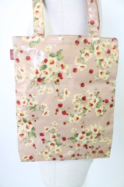 画像2: PINK HOUSE / イチゴ柄ビニールコートバッグ  ピンク T-25-12-28-012-LO-BG-SA-ZT