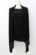 CIVARIZE / Uniteドレープ長袖カットソー 46 黒 T-25-12-28-002-GO-TO-SA-ZT