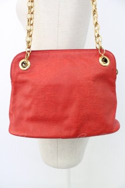 画像2: INGEBORG / ロゴチャーム付きチェーンハンドバッグ  レッド T-25-12-28-013-LO-BG-SA-ZT