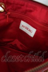 画像3: INGEBORG / ロゴチャーム付きチェーンハンドバッグ  レッド T-25-12-28-013-LO-BG-SA-ZTK020 (3)
