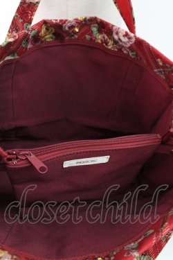 画像5: INGEBORG / バラ&チェックハンドバッグ  レッド T-25-12-28-015-LO-BG-SA-ZT