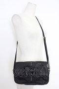 INGEBORG / ロゴリボンショルダーバッグ  ブラック T-25-12-28-021-LO-BG-SA-ZT