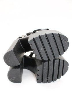 画像4: NieR Clothing / ヒールサンダル 36 ブラック T-25-12-29-002-PU-SH-SA-ZT