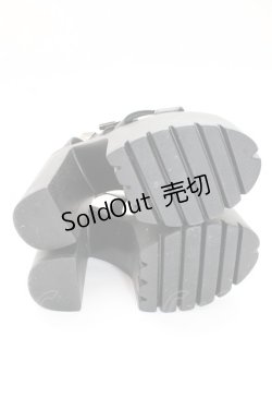 画像4: NieR CLOTHING / ヒールサンダル 36 ブラック T-25-12-29-002-PU-SH-SA-ZTK027