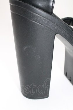 画像6: NieR Clothing / ヒールサンダル 36 ブラック T-25-12-29-002-PU-SH-SA-ZT