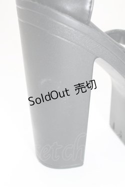 画像6: NieR CLOTHING / ヒールサンダル 36 ブラック T-25-12-29-002-PU-SH-SA-ZTK027