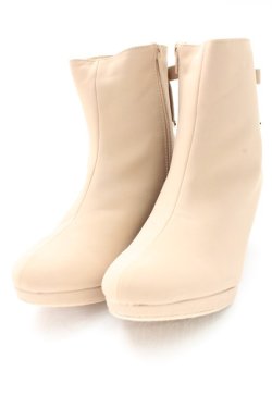 画像2: F&A / バックリボンプレーンブーツ L ピンクベージュ T-25-12-29-004-LO-SH-SA-ZT