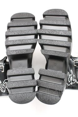 画像4: NieR Clothing / 内側防寒仕様厚底ロングブーツ 38 ブラック T-25-12-29-001-PU-SH-SA-ZT