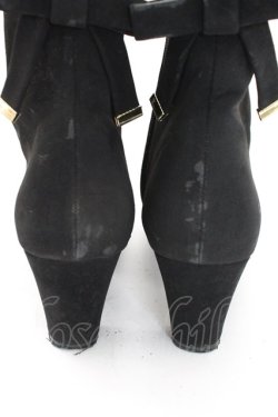 画像6: F&A / バックリボンプレーンブーツ L ブラック T-25-12-29-006-LO-SH-SA-ZT