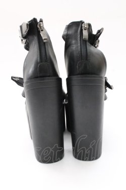 画像2: NieR Clothing / ヒールサンダル 36 ブラック T-25-12-29-002-PU-SH-SA-ZT