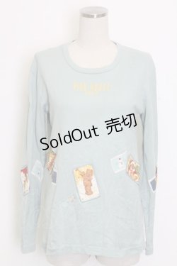 画像1: PINK HOUSE / クリスマスクマ長袖Tシャツ M ミント T-25-12-31-001-LO-TS-SA-ZT439